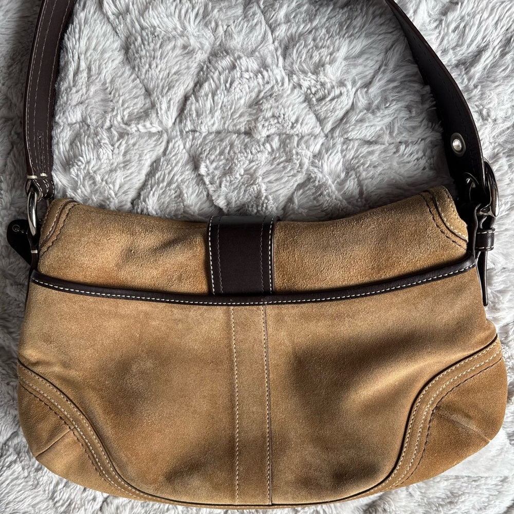 RARE Y2K Suede Coach Soho Tan, Brown, 2007 - Picture 4 of 16